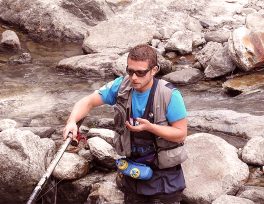 Portrait de guide. Jean-Baptiste BARRERE, moniteur guide de pêche dans les Hautes Pyrénées.